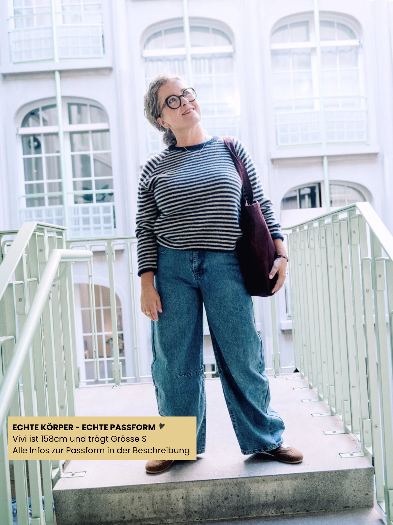 Pullover - Sally Stripe, Midnight Marine – Bild 4