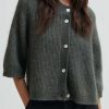 Cardigan - Andrea Knit Rib, Beluga