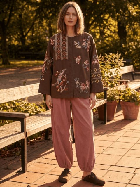 Hosen - Emma Corduroy, Dusty Rose – Bild 2