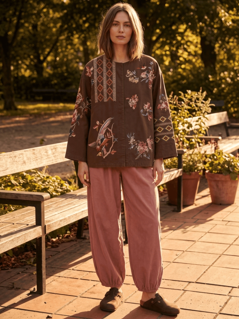 Hosen - Emma Corduroy, Dusty Rose – Bild 2