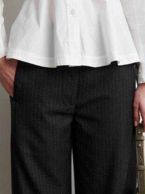 Hosen - Vienne Barrel, Dark Grey Melange – Bild 6