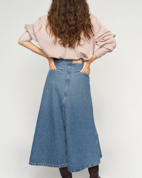 Alternative view of Rock - MMLeala Denim Skirt, Mid Blue