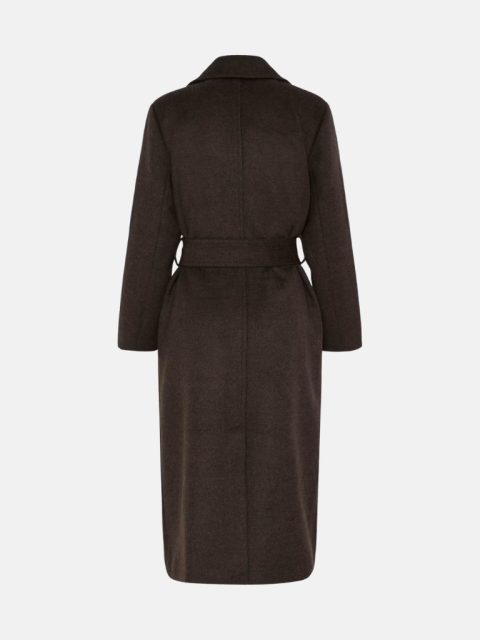 Mantel - BYABONNET Long Coat, Java Melange Brown – Bild 6