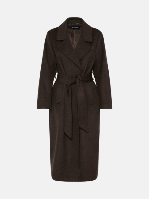 Mantel - BYABONNET Long Coat, Java Melange Brown – Bild 5