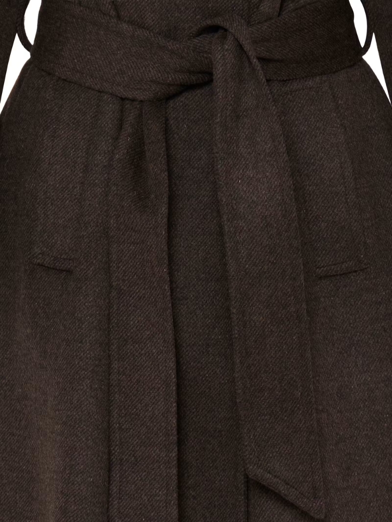 Mantel - BYABONNET Long Coat, Java Melange Brown – Bild 7
