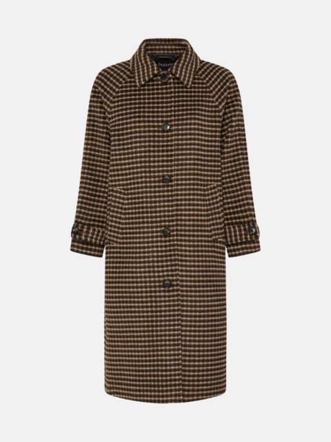 Mantel - BYCAMIO Coat, Olive Night Check Green – Bild 5