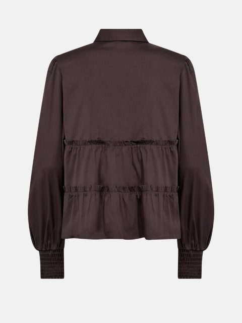 Shirt - LR Isla Solid 95, Dark Brown – Bild 5