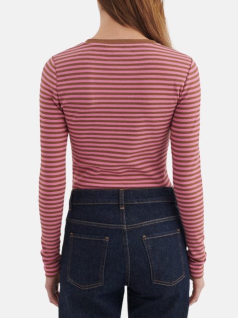 Alternative view of Shirt - Ludmilla LS Tee, Cashmere Rose / Nuthatch