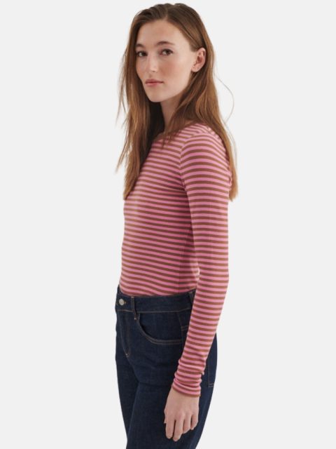 Shirt - Ludmilla LS Tee, Cashmere Rose / Nuthatch – Bild 3