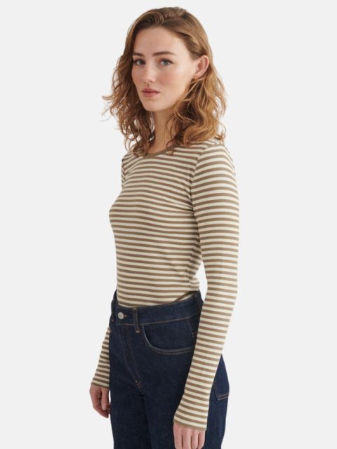 Shirt - Ludmilla LS Tee, Covert Garden / Birch – Bild 3
