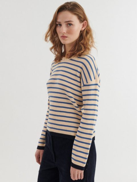 Pullover - Sweater Lila, Dutch Blue / Birch – Bild 3
