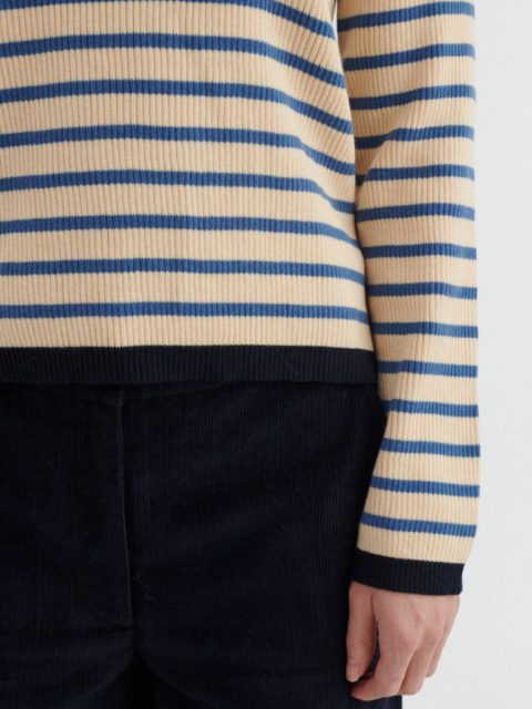 Pullover - Sweater Lila, Dutch Blue / Birch – Bild 4