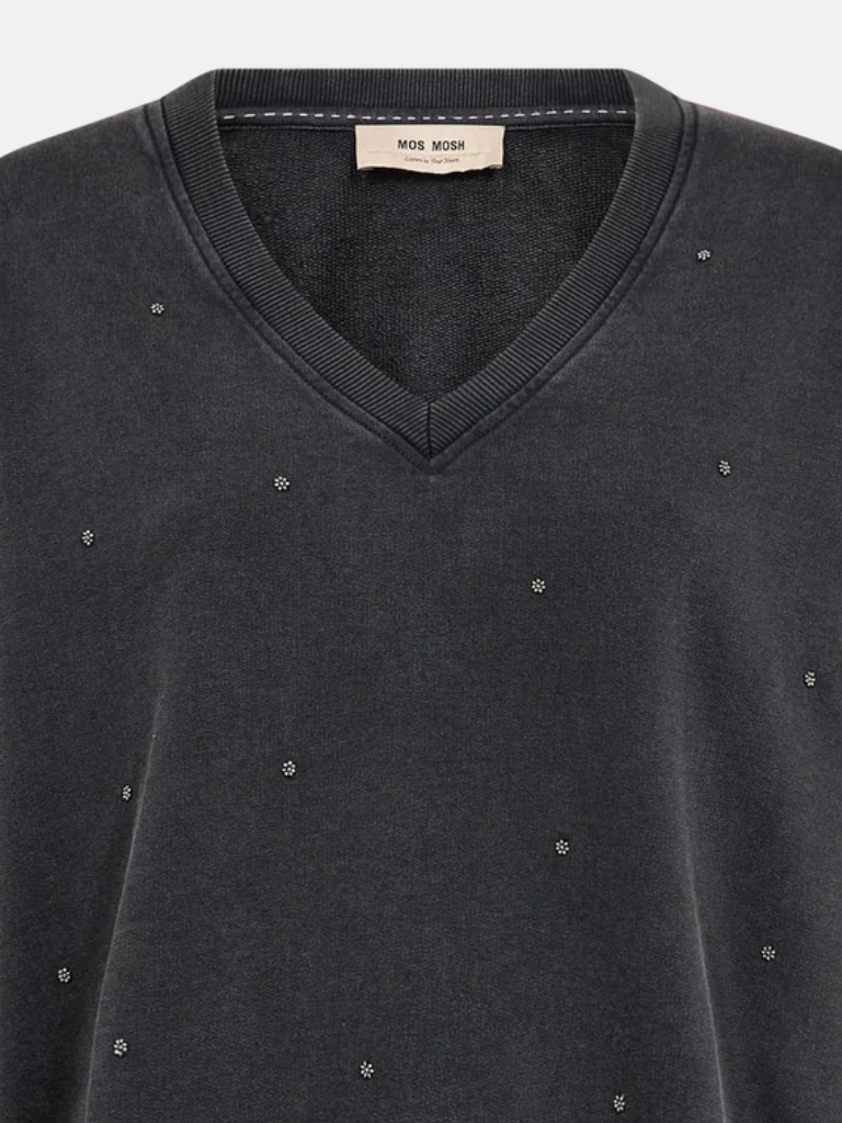 Sweatshirt - MMCosette Stud, Thunderstorm – Bild 4