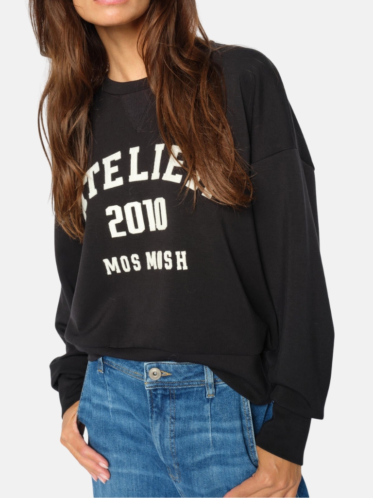 Sweatshirt - MMNima O-LS, Black