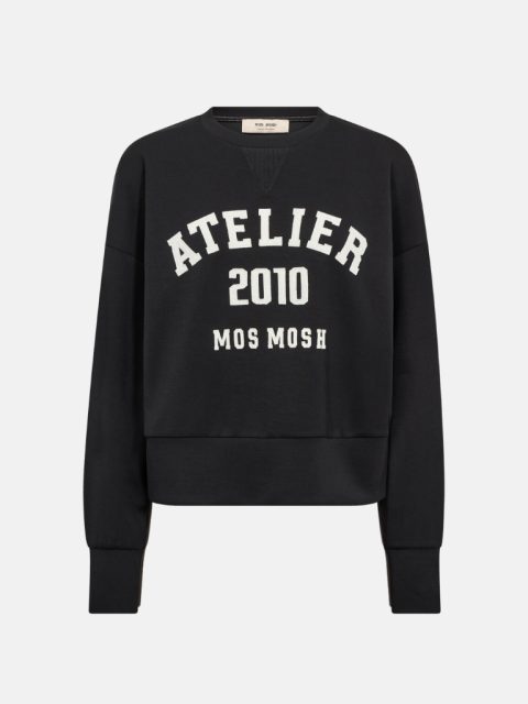 Alternative view of Sweatshirt - MMNima O-LS, Black
