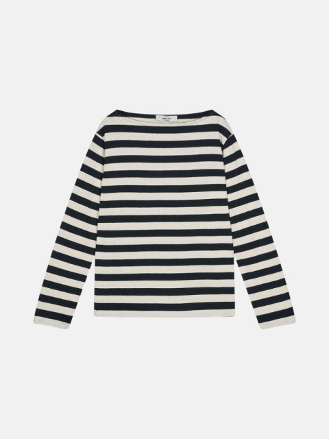 T-Shirt - Pablo Gabi Tee Long Sleeve, Vanilla Ice/Black
