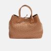 Grosser Tasche Mia Square in Cognac von Bow19