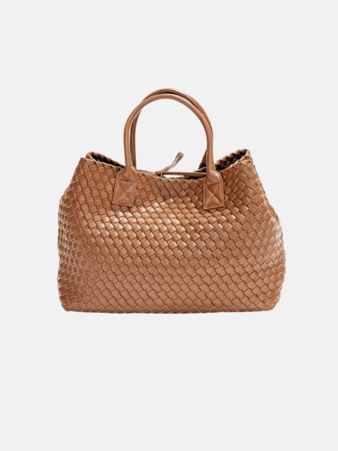 Grosser Tasche Mia Square in Cognac von Bow19