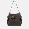 Gianni Chiarini Firenze Miranda Ledertasche in Espresso mit Doppelhenkel und Schulterriemen