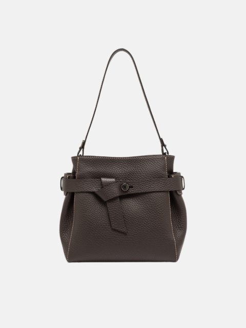 Gianni Chiarini Firenze Miranda Ledertasche in Espresso mit Doppelhenkel und Schulterriemen