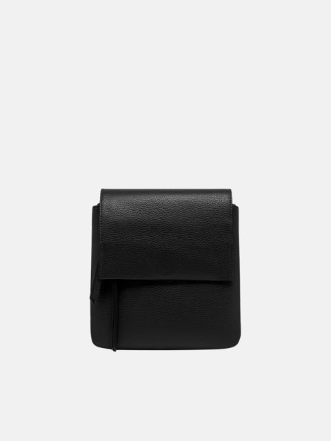 Gianni Chiarini Firenze Three Ledertasche in Nero mit Schulterriemen und Klappenverschluss