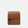 Gianni Chiarini Firenze Three Ledertasche in Noce mit Schulterriemen und Klappenverschluss