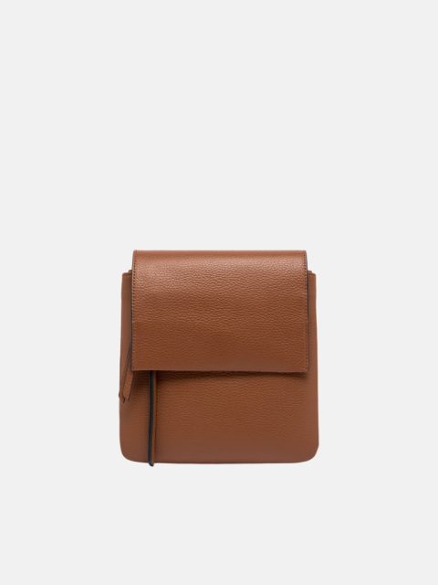 Gianni Chiarini Firenze Three Ledertasche in Noce mit Schulterriemen und Klappenverschluss