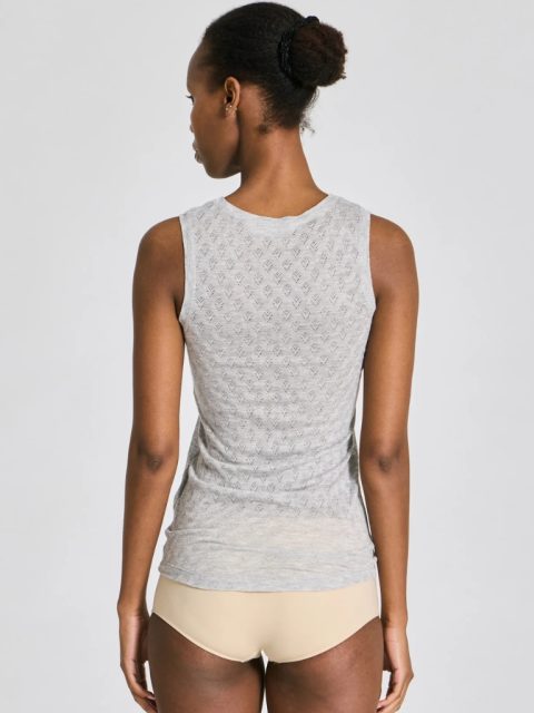 Alternative view of Top - Alberte S´less Silk, Grey Melange