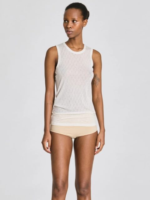 Top - Alberte S´less Silk, Off White – Bild 4
