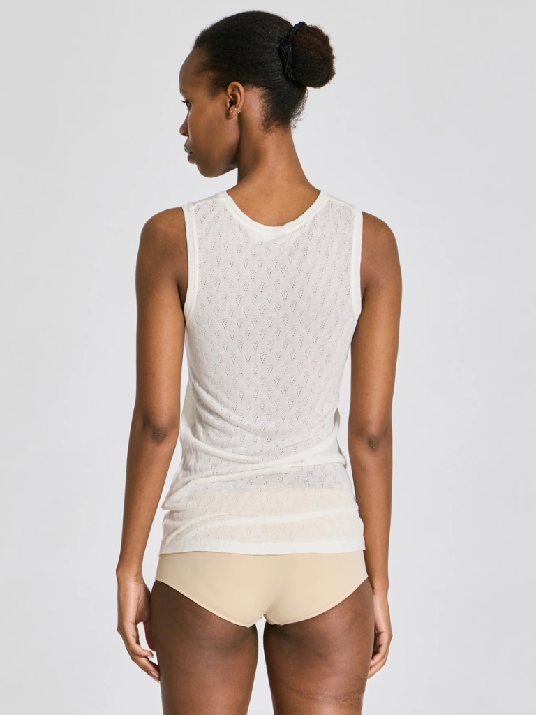 Top - Alberte S´less Silk, Off White – Bild 2