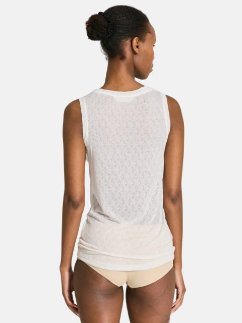Alternative view of Top - Ottelia V-neck S’less Silk, Off White