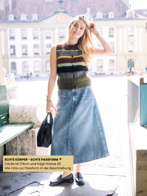 Rock - MMLeala Denim Skirt, Mid Blue – Bild 3