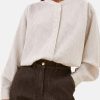 Bluse - Fla Thin Stripe, Jet Black Stripe