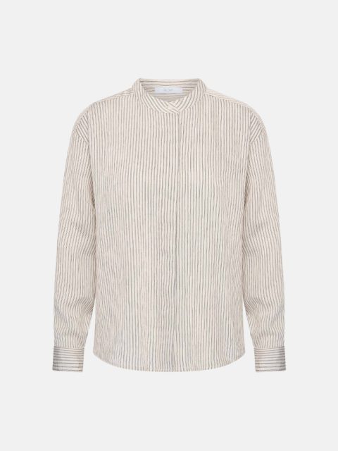 Bluse - Fla Thin Stripe, Jet Black Stripe – Bild 6