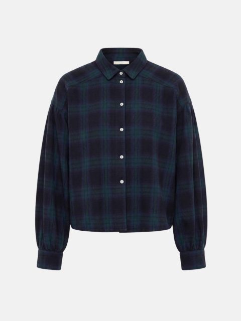Bluse - Sarah Short, Green Tartan Check – Bild 5