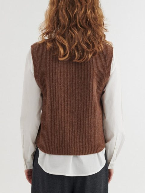 Alternative view of Gilet - Liz Vest, Fondue Fudge