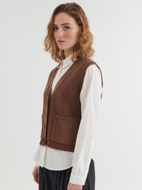 Gilet - Liz Vest, Fondue Fudge – Bild 3