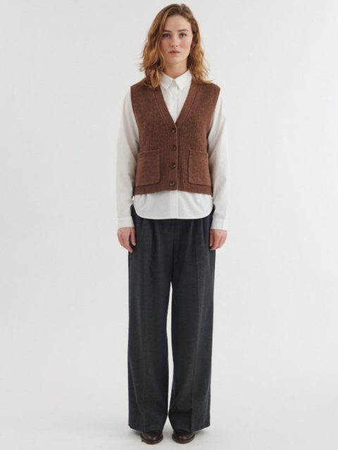 Gilet - Liz Vest, Fondue Fudge – Bild 4