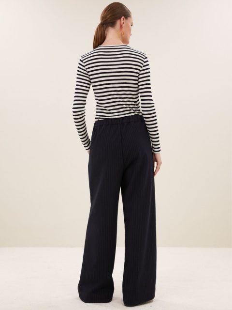 Hosen - Jelle Pinstripe Pants, Midnight – Bild 5