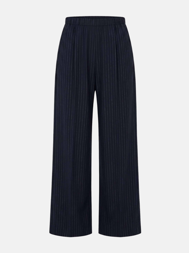 Hosen - Jelle Pinstripe Pants, Midnight – Bild 6