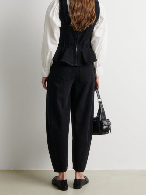 Alternative view of Jeans - Loana Denim Barrel, Black