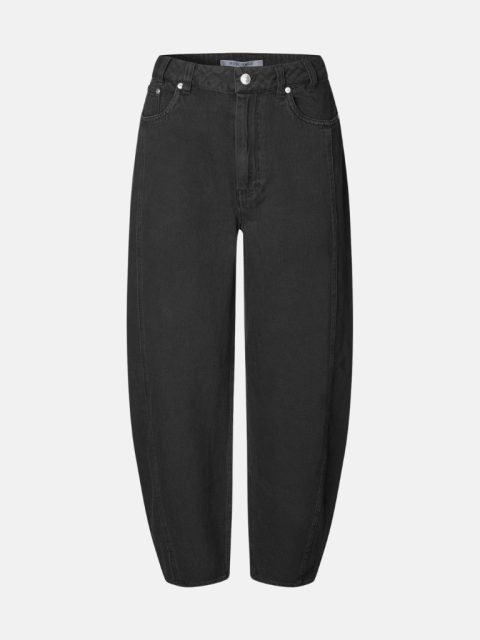 Jeans - Loana Denim Barrel, Black – Bild 4