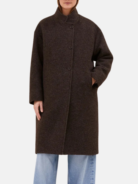 Mantel - Macy Melange Coat, Brown Melee