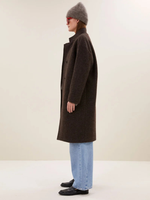 Alternative view of Mantel - Macy Melange Coat, Brown Melee