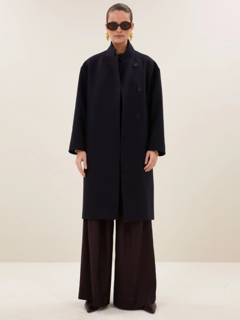 Alternative view of Mantel - Macy Wool Coat, Midnight