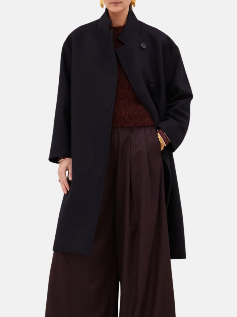 Mantel - Macy Wool Coat, Midnight