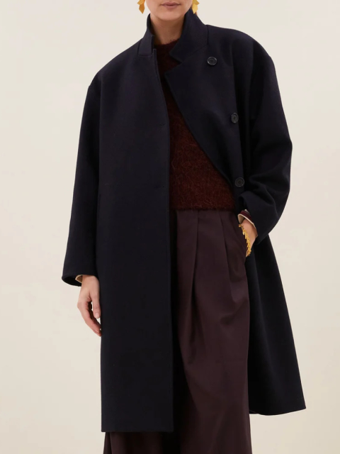Mantel - Macy Wool Coat, Midnight – Bild 3