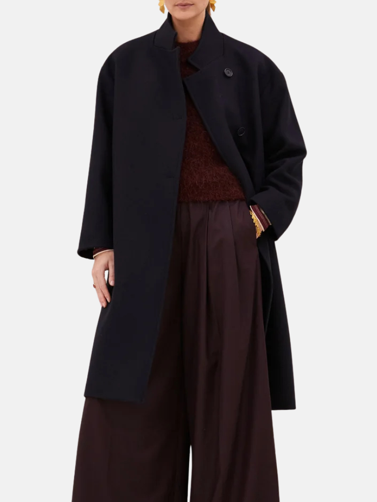 Mantel - Macy Wool Coat, Midnight