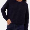Pullover - Spila Raglan, Brown Thin Stripe