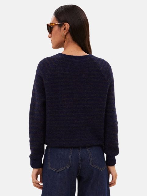 Alternative view of Pullover - Spila Raglan, Brown Thin Stripe